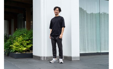 【ふるなび限定】メンズBizアンクルパンツ「ワークウェアスーツ」スーツに見える作業着　丸洗い可 ストレッチ 速乾 部屋干し可 撥水 シワになりにくい　チャコールグレー FN-Limited M