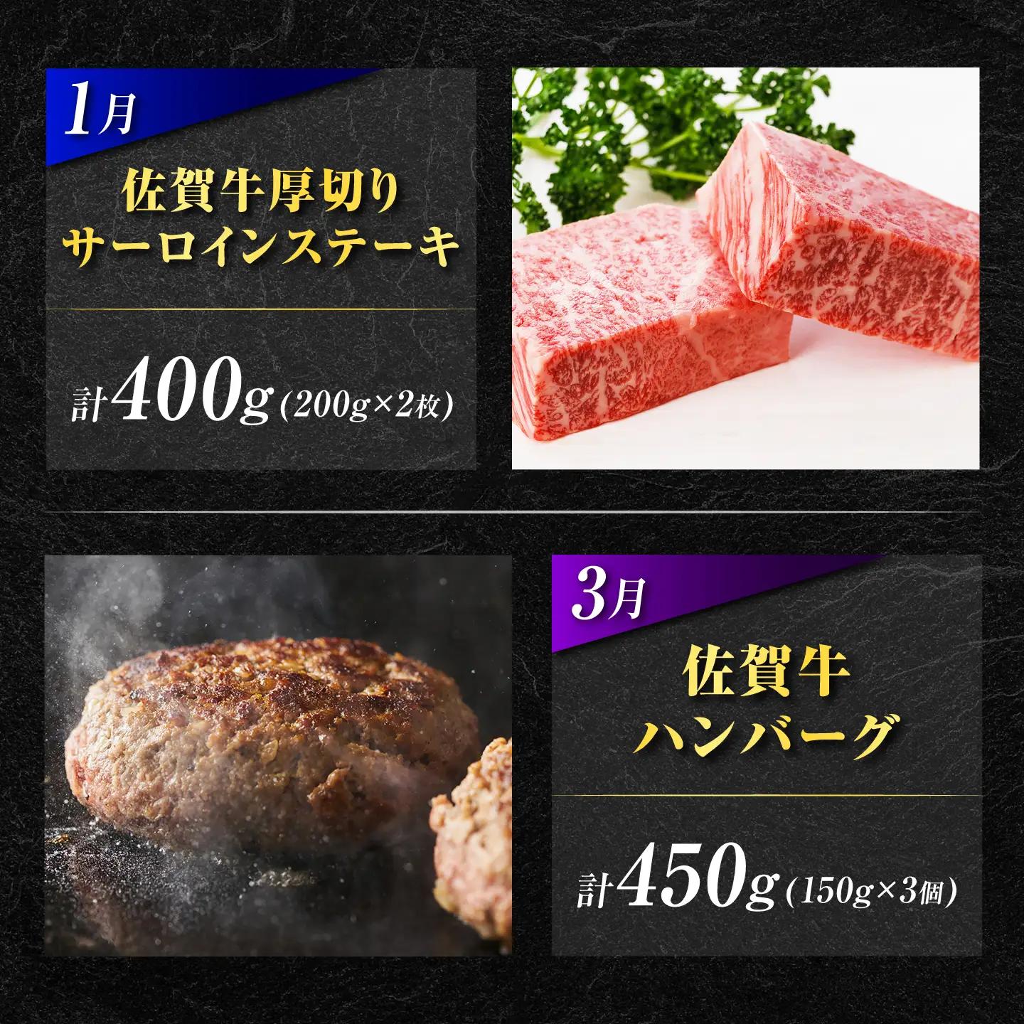 【全6回・奇数月】 佐賀牛 牛定期便 約2人前 [UCC007]