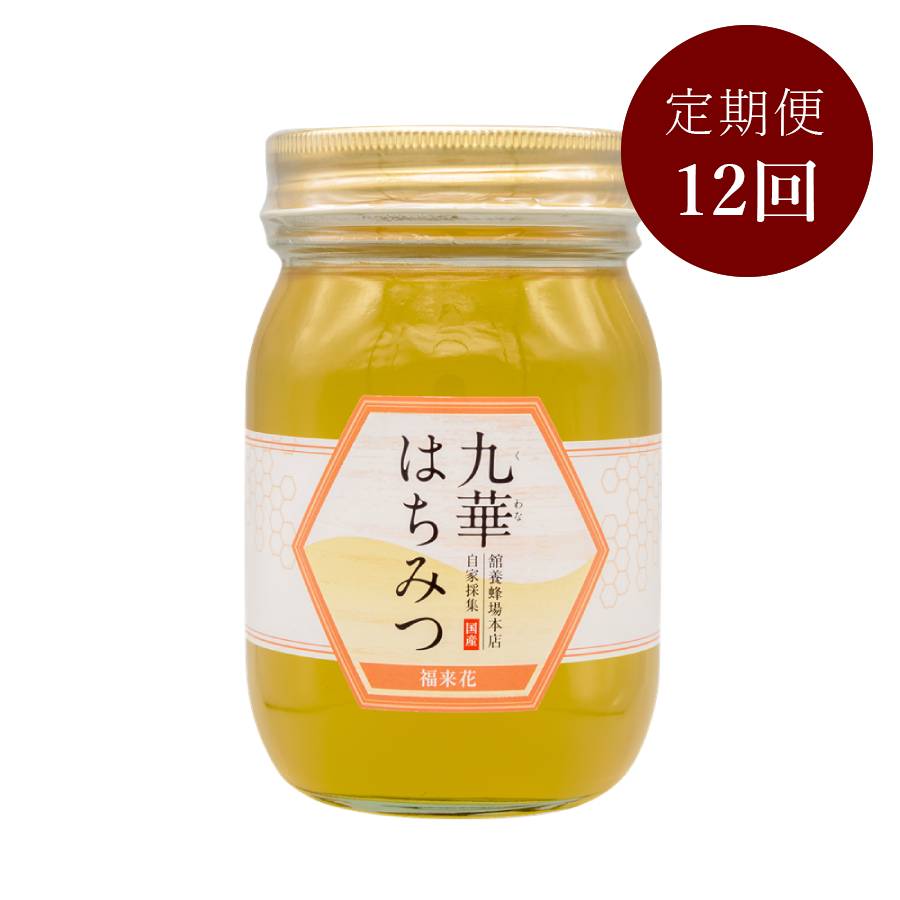 ＜舘養蜂場本店＞「九華はちみつ」（福来花（フクラシハナ））500ｇ【12ヵ月定期便】