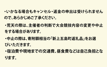 【2024年9月22日（日） 開催！】第35回 上五島トライアスロン アクアスロンリレー部門 参加費 1チーム分【上五島トライアスロン実行委員会】[RCA006]