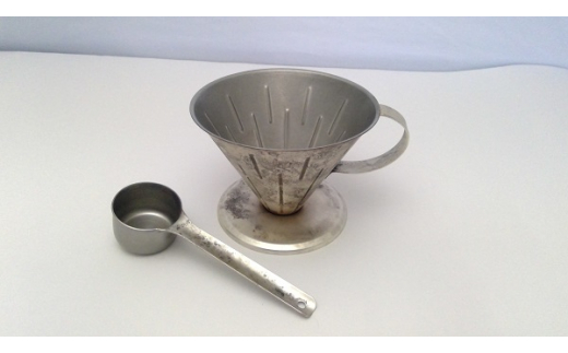 コーヒードリッパー & メジャーカップ ANTIQUE SILVER FC137003