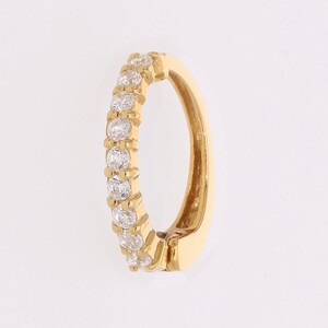 【ジュエリーの街、山梨県甲府市】ダイヤ0.20ct K18ピアリング　E4261Y