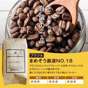 店長おすすめコーヒー1種と「まめぞう厳選NO.18」のセット(豆)【1699836】