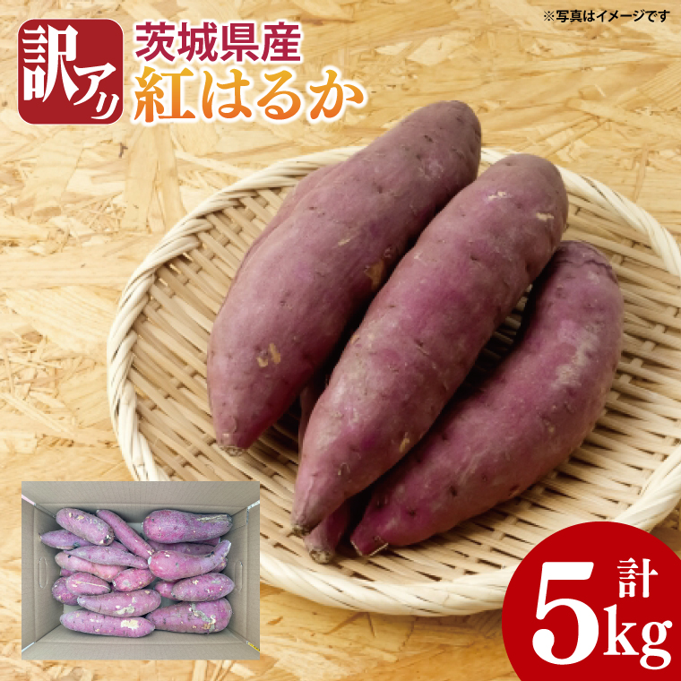 【2025年11月より順次発送】【数量限定】訳アリ 茨城県産紅はるか 約5kg｜さつまいも 芋 サツマイモ 紅はるか 訳あり わけあり 先行予約 茨城県 取手市（AS003）