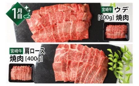 【定期便】 豪華！ 宮崎牛 バラエティ6ヶ月コース 【肉 牛肉 全6回 月替わり ステーキ 焼肉 スライス A4 A5 A4以上】