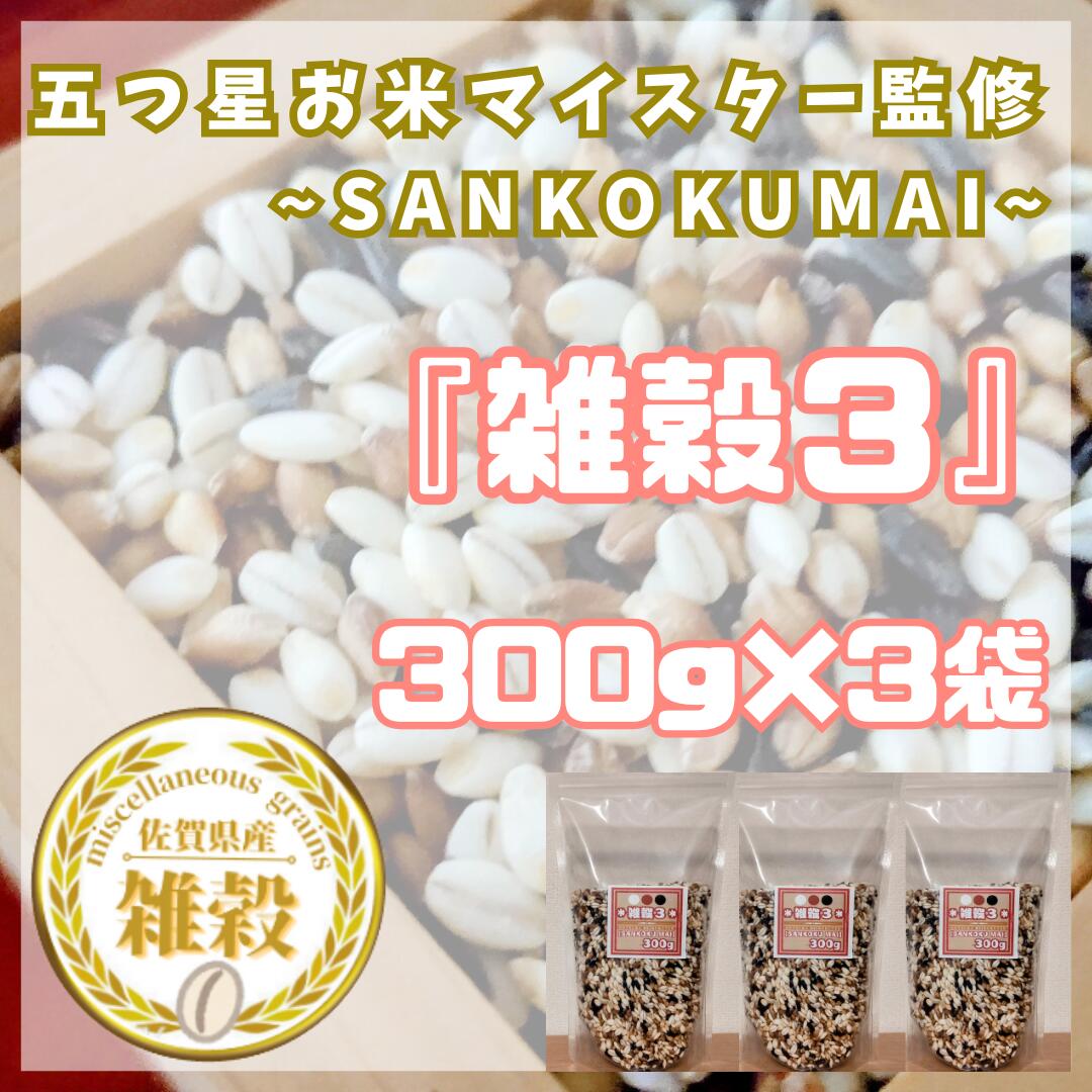 【ふるさと納税】雑穀3　300g×3袋（CIB16）