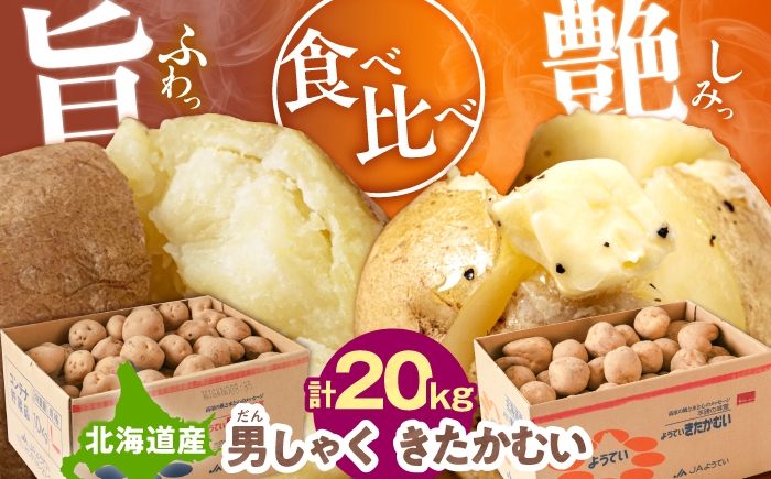 
                  【2027年1月上旬以降順次発送】じゃがいも 食べ比べセット 20kg 《喜茂別町》【Aコープようてい】 じゃがいも いも 芋 男爵 きたかむい 野菜 北海道 ポテト 国産 産地直送 旬 お取り寄せ 常温 [AJAK015]
                