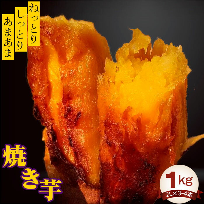 【ふるさと納税】 焼き芋1kg ／ 紅はるか ねっとり しっとり さつまいも 送料無料 茨城県 No.394