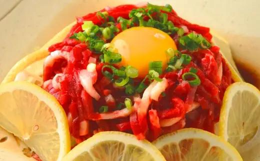 国産 ユッケ 馬刺し 約400g ユッケのたれ付き 馬刺 馬肉 馬 ニク 肉 お肉 にく 晩酌 オツマミ つまみ 冷凍