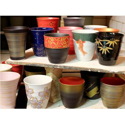 藤井錦彩作 アウトレット福袋 有田焼フリーカップ５ケ入り！A12-185