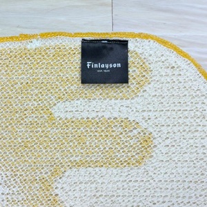 N107(コロナ/イエロー) Finlayson フィンレイソン ８柄から選べる玄関マット（コロナ／イエロー）