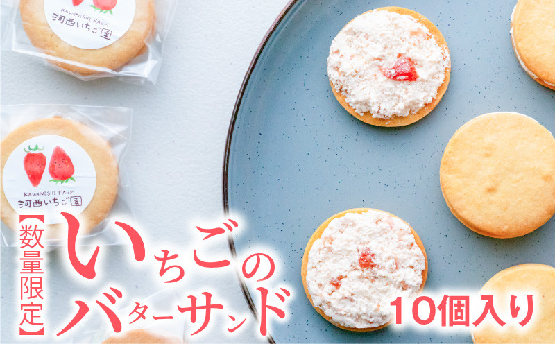 
                  【数量限定】いちごのバターサンド　10個入り  バタークリームサンド 苺 お取り寄せ スイーツ AM-0011
                