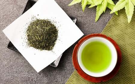 かやまえん 深蒸し茶 若みどり 1kg （100g×10袋） ／ お茶 茶 茶葉 緑茶 煎茶 静岡茶 静岡 国産 常温 静岡県 菊川市