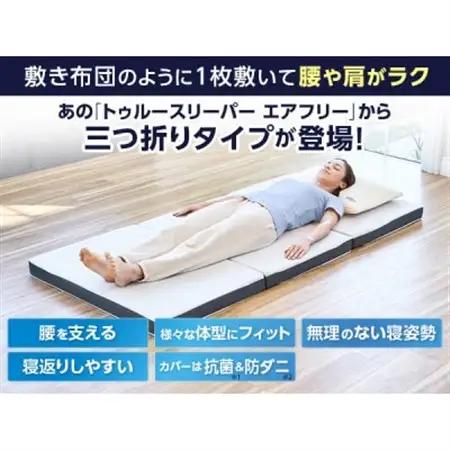 トゥルースリーパー　エアフリー　三つ折りタイプ(セミダブル)【1593348】