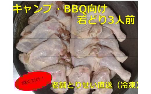 とりせい 味付き若どり 3人前セット(冷凍) アウトドア キャンプ バーベキュー 焼き鳥 鶏肉 
