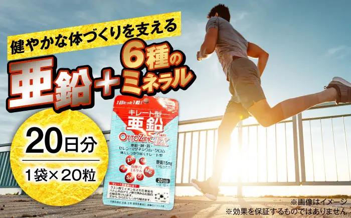 サプリ 亜鉛 オットジンクプラスEX 20粒 / サプリメント サプリ 栄養補給 ミネラル 健康 活力 20日分 国内製造 粒 トライアル プレミアム さぷり エイジングケア アンチエイジング 疲労回復 セルフケア 簡単 / 大阪府藤井寺市/(株)アスナロ化工研究所 [BLAX001]