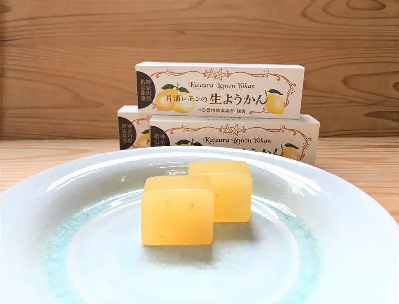 小田原老舗和菓子店の手づくり片浦レモンの生ようかん【和菓子店 手作りようかん 片浦レモンの生ようかん  職人の手作り 神奈川県指定銘菓 レモン 和スイーツ   神奈川県 小田原市 生ようかん 生ようかん】