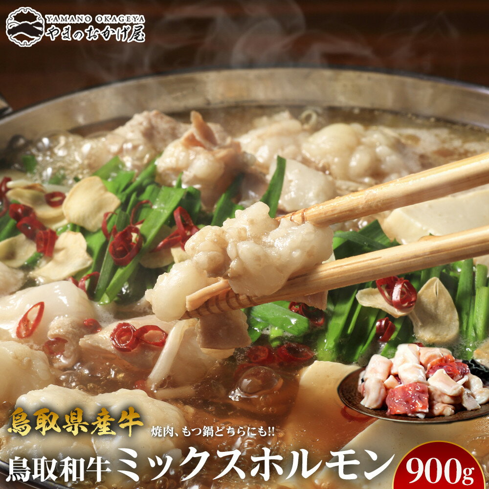 【ふるさと納税】73.鳥取県産牛 ミックスホルモン 900g | 【国産 鳥取和牛 和牛 焼肉 肉 にく 鳥取県 北栄町 おすすめ 人気】