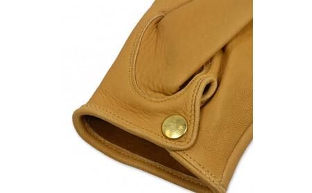 LAMP GLOVES -UTILITY GLOVE MID -(カラー：キャメル／サイズ：M)【革手袋 レザー グローブ 鹿革 メンズ レディース Lamp gloves ランプグローブス ミッド 