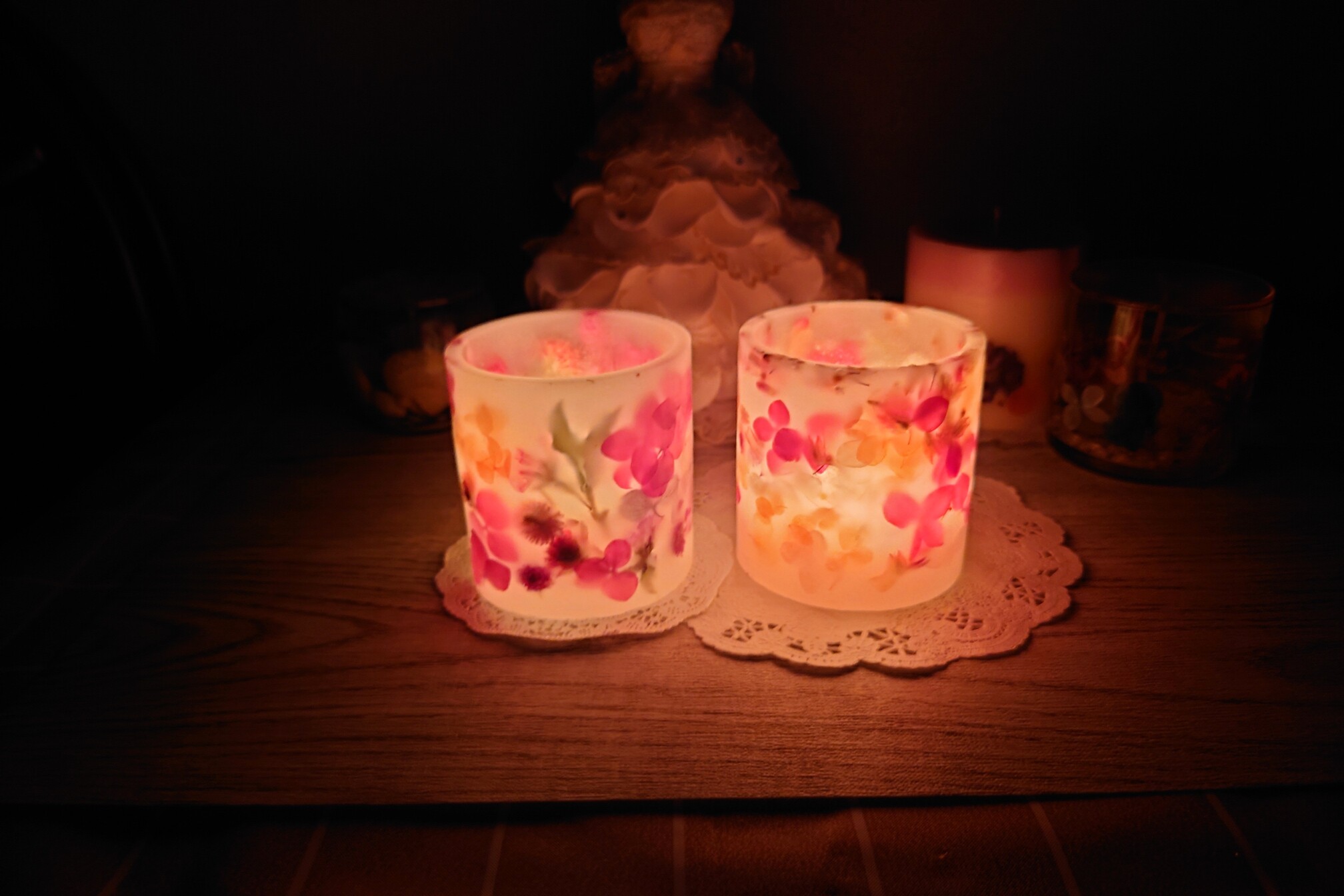 新宿フラワークラフト体験工房 LEDライト専用ボタニカルランタン作り