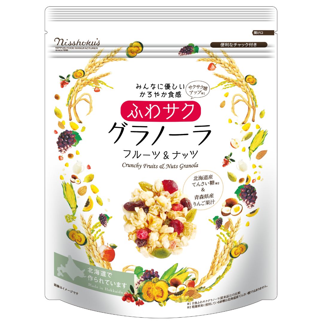 【ふるさと納税】日食 ふわサクフルーツ＆ナッツグラノーラ 200g×12袋