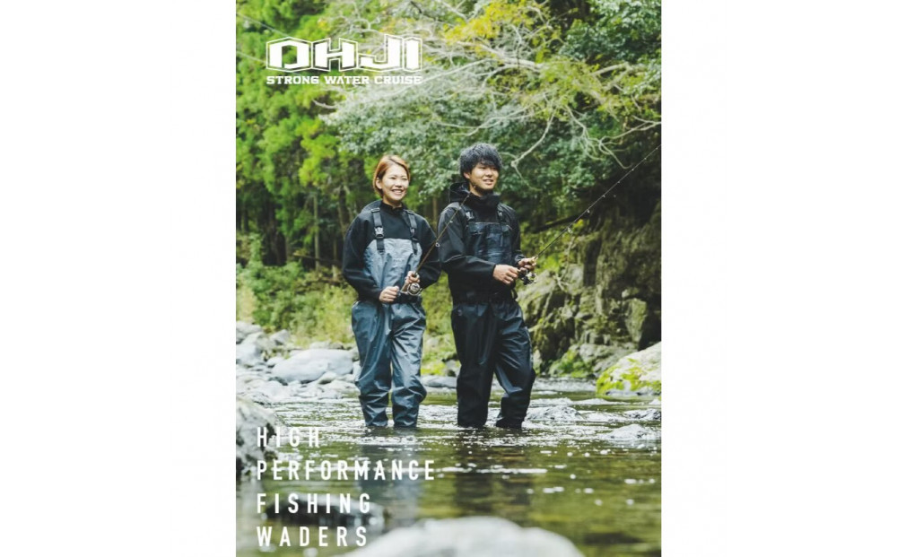 クロロプレーンヒップウェーダー(フェルトソール 中丸)約4mm厚OH-007F＜サイズ：L 25.5-26.0cm＞
