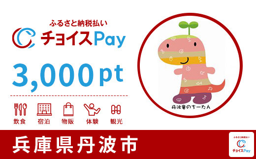 
丹波市チョイスPay 3,000pt（1pt＝1円）【会員限定のお礼の品】
