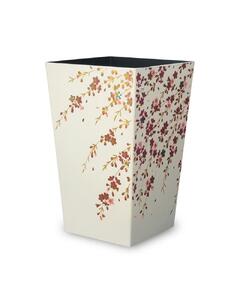 蒔絵調 ダストボックス M角 6.7L 桜ホワイト タツクラフト 【Tk140】