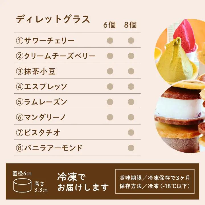ディレットグラス6個入り【種子島ジェラートＨＯＰＥ】