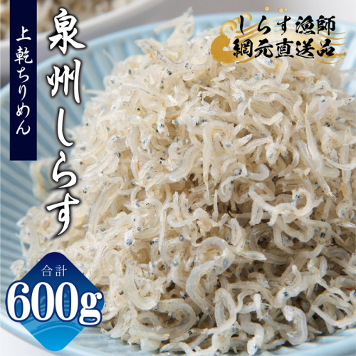 上乾ちりめんしらす 600g【小分け 100g×6P シラス しらす sirasu 海鮮 人気 おすすめ 産地直送】 G2183