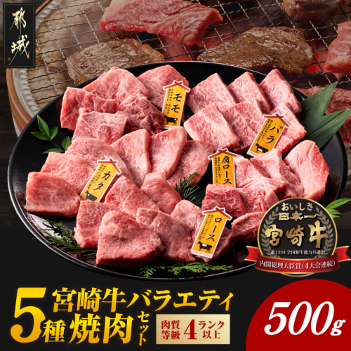 宮崎牛バラエティ焼肉セット500g_16-89-004-500g