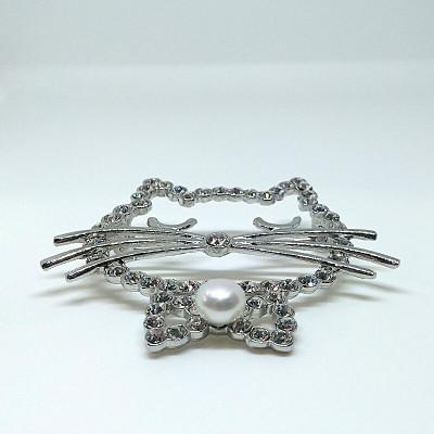 ふるさと納税 伊勢市 ブローチ・大きなネコ(淡水本真珠・ボタン)R　1970 |  | 01