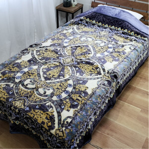 【シングル2枚組】吸湿発熱シルキータッチ2枚合わせ毛布(140×200cm)×1セット（ピンク1枚・ブルー1枚）  YO-4700-2P