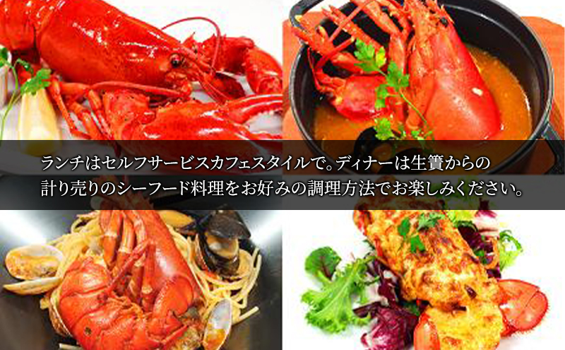 食事券　¥5000　レストラン　ランチコース　ディナーコー