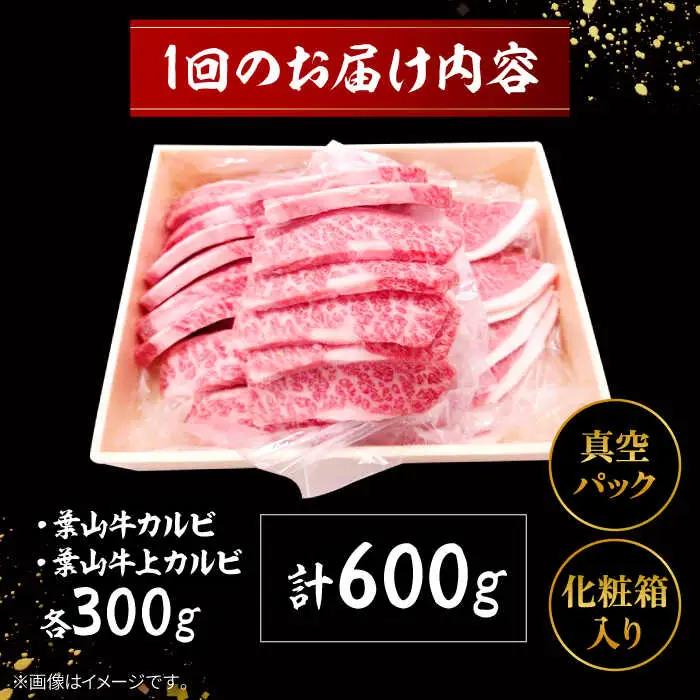 【全3回定期便】 葉山牛 上カルビ300gカルビ300g／ カルビ 上カルビ[ASAP050]