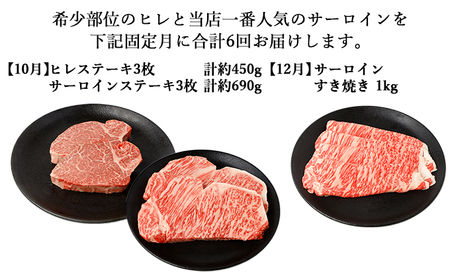 【年6回偶数月発送】伊賀牛 A5ヒレ・サーロイン 定期便A 総合計約6.1kg【dido-tkb0025】