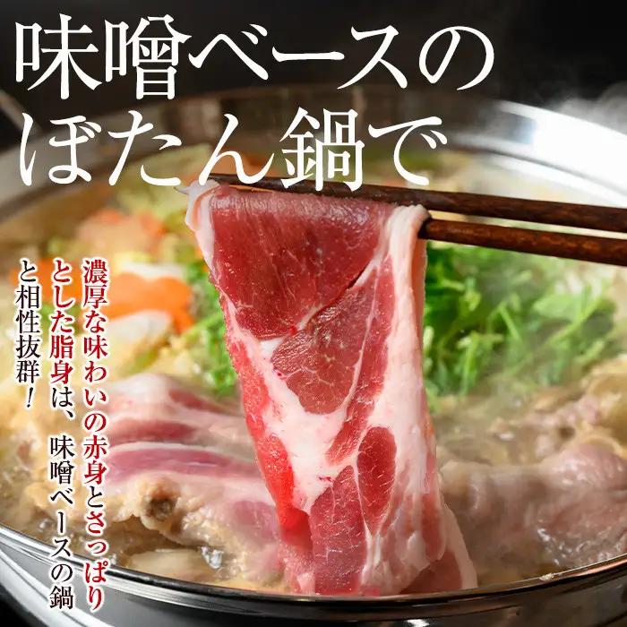 猪肉 ジビエ 鍋用 計1kg 国産 イノシシ肉 スライス 切り落とし【きらく】A59001
