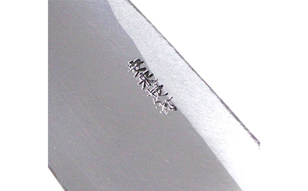 槌目模様 黒仕上げ 出刃包丁 白鋼 165mm キッチン用品 工芸品 手造り包丁 