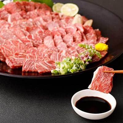 ふるさと納税 人吉市 【馬刺し】熊本直送　カナダ産国内肥育　霜降り　大トロ　ブロック　600g(100g×6個)(人吉市)