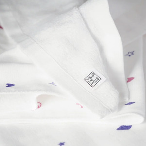 松藤テリー　MatsuFujiガーゼ　リボーン・ザ・プリント（星）バスタオル4枚（009_5196）