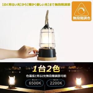 キャンプランタン 乾電池＆充電池兼用 最長75H点灯 360°(黒）LEDランタン 電球色 暖色 昼光色 調光 調色 ブラック 乾電池ランタン 充電式ランタン USB出力 レトロ プレゼント おしゃれ