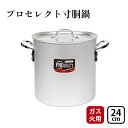 【ふるさと納税】【ガス火用】プロセレクト寸胴鍋24cm　 調理器具 キッチン雑貨 確かな品質 目盛付 握りやすい 耐蝕性 アマイト加工