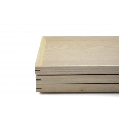 ふるさと納税 海南市 ナチュラルトレー25cm長　ノンスリップ　3枚セット |  | 01