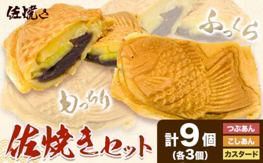 佐焼きセット 8個 佐焼き《30日以内に出荷予定(土日祝除く)》和歌山県 岩出市 たいやき 鯛焼き たい焼き 冷凍 佐焼き こしあん つぶあん カスタード チーズ 送料無料　x-1