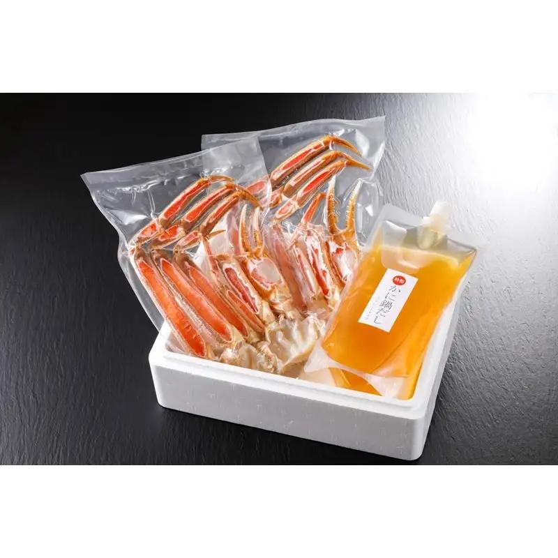 【かに鍋セット＆せこがに甲羅盛り付き】超特大ズワイガニ5Lサイズ｜鍋セット