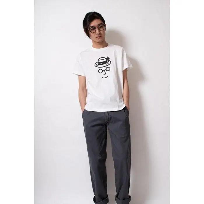 【0サイズ】【KEY MEMORY】Straw hat T-shirts WHITE