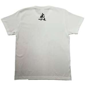 手描きTシャツ 仏画 普賢菩薩 白 (半袖 Lサイズ)【1615106】