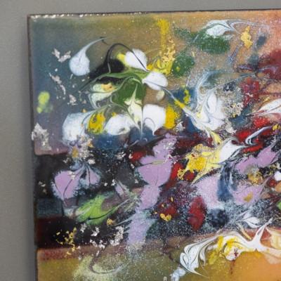 ふるさと納税 太田市 【七宝工芸家　中島たか子】絵画七宝　夢の中2 |  | 01