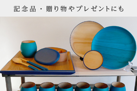 Kyutarou BLUE　スクエアトレー　スタンダード　伝統工芸品 漆器 