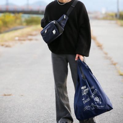 ふるさと納税 豊岡市 豊岡鞄CIE WEATHER BODYBAG with MARKET BAG(071954)ネイビー | 